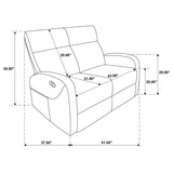 Hamilton Chenille Manual Reclining Loveseat Sand | King | Beige | Sand | 603372