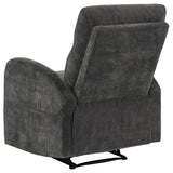Hamilton 3-piece Chenille Manual Reclining Sofa Set Charcoal Grey | Grey | Charcoal Grey | 603374-S3