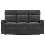 Hamilton Chenille Manual Reclining Sofa Charcoal Grey | King | Grey | Charcoal Grey | 603374