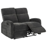 Hamilton Chenille Manual Reclining Loveseat Charcoal Grey | King | Grey | Charcoal Grey | 603375