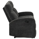 Hamilton Chenille Manual Reclining Loveseat Charcoal Grey | King | Grey | Charcoal Grey | 603375