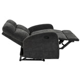 Hamilton Chenille Manual Reclining Loveseat Charcoal Grey | King | Grey | Charcoal Grey | 603375