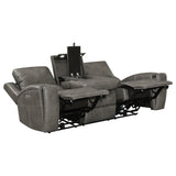 Brickston Triple Power Reclining Sofa Charcoal | Grey | Charcoal | 603431PPP
