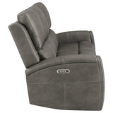 Brickston Triple Power Reclining Sofa Charcoal | Grey | Charcoal | 603431PPP