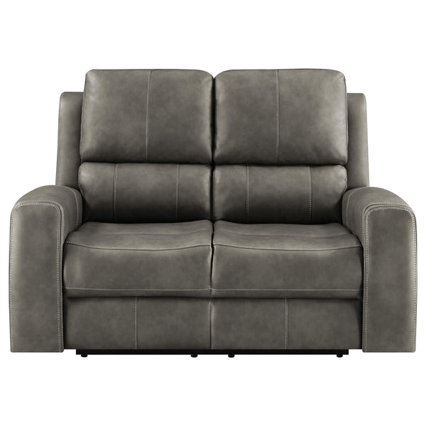 Brickston Triple Power Reclining Loveseat Charcoal