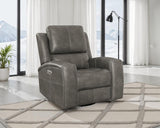 Brickston Triple Power Swivel Glider Recliner Charcoal | Grey | Charcoal | 603433PPP