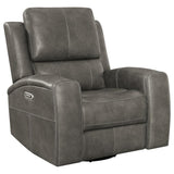 Brickston Triple Power Swivel Glider Recliner Charcoal | Grey | Charcoal | 603433PPP