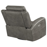 Brickston Triple Power Swivel Glider Recliner Charcoal | Grey | Charcoal | 603433PPP