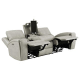 Brickston Triple Power Reclining Sofa Grey | Beige | Grey | 603434PPP