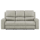 Brickston Triple Power Reclining Sofa Grey | Beige | Grey | 603434PPP