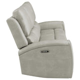 Brickston Triple Power Reclining Sofa Grey | Beige | Grey | 603434PPP