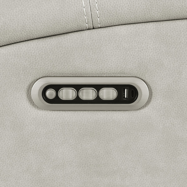 Brickston Triple Power Reclining Sofa Grey