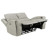 Brickston Triple Power Reclining Loveseat Grey | King | Beige | Grey | 603435PPP