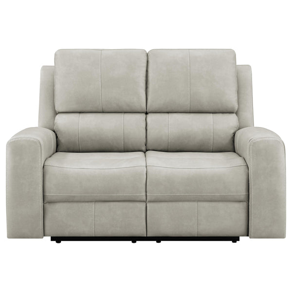 Brickston Triple Power Reclining Loveseat Grey