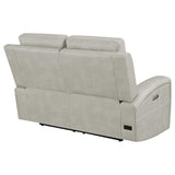 Brickston Triple Power Reclining Loveseat Grey | King | Beige | Grey | 603435PPP