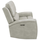 Brickston Triple Power Reclining Loveseat Grey | King | Beige | Grey | 603435PPP