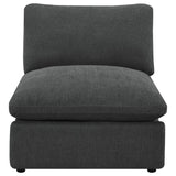 Collins Modular Armless Chair Dark Grey | Grey | Dark Grey | 609530AC