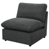 Collins Modular Armless Chair Dark Grey | Grey | Dark Grey | 609530AC