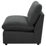 Collins Modular Armless Chair Dark Grey | Grey | Dark Grey | 609530AC