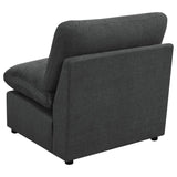 Collins Modular Armless Chair Dark Grey | Grey | Dark Grey | 609530AC