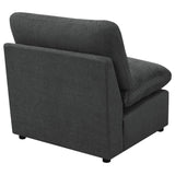 Collins Modular Armless Chair Dark Grey | Grey | Dark Grey | 609530AC