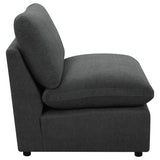 Collins Modular Armless Chair Dark Grey | Grey | Dark Grey | 609530AC
