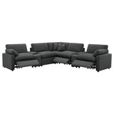 Collins 7-piece Modular Power Reclining Sectional Dark Grey | Grey | Dark Grey | 609530P-SETA