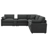 Collins 7-piece Modular Power Reclining Sectional Dark Grey | Grey | Dark Grey | 609530P-SETA