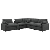 Collins 6-piece Modular Power Reclining Sectional Dark Grey | Grey | Dark Grey | 609530P-SET