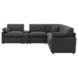 Collins 6-piece Modular Power Reclining Sectional Dark Grey | Grey | Dark Grey | 609530P-SET