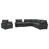 Collins 6-piece Modular Power Reclining Sectional Dark Grey | Grey | Dark Grey | 609530P-SET