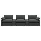 Collins 5-Piece Power Reclining Home Theater Seating Dark Grey | Grey | Dark Grey | 609531PT