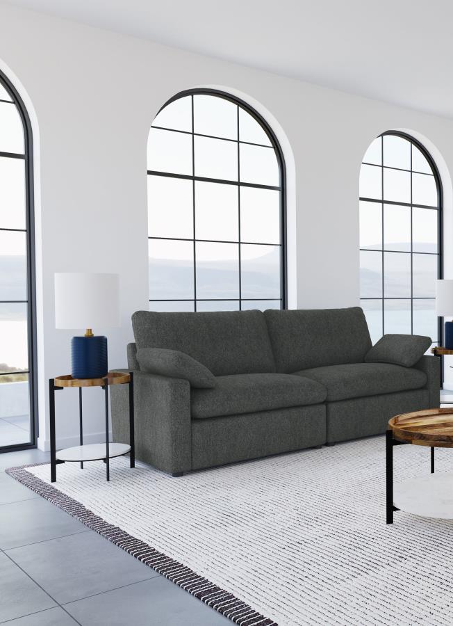 Collins Modular Power Loveseat Dark Grey | Grey | Dark Grey | 609532P