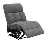 Bahrain Upholstered Armless Recliner Charcoal | Grey | Charcoal | 609540AR