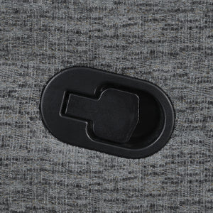 Bahrain Upholstered LAF Recliner Charcoal
