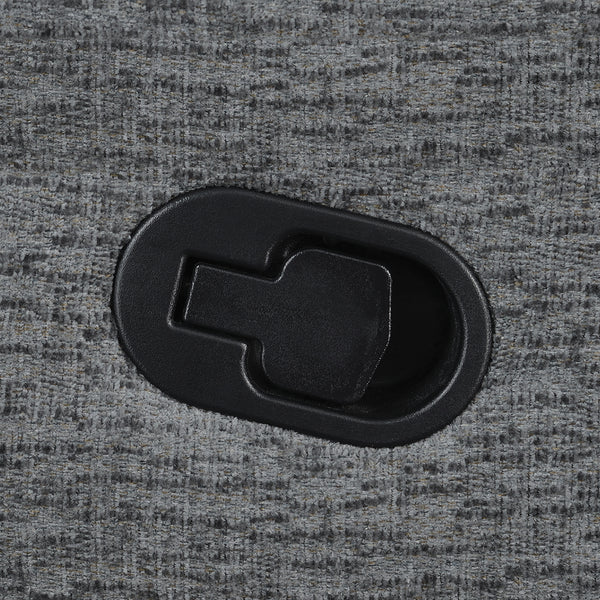 Bahrain Upholstered LAF Recliner Charcoal