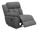 Bahrain Upholstered LAF Recliner Charcoal | Grey | Charcoal | 609540LR