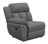 Bahrain Upholstered LAF Recliner Charcoal | Grey | Charcoal | 609540LR