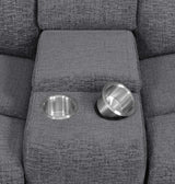 Bahrain 6-piece Modular Power Reclining Sectional Charcoal | King | Grey | Charcoal | 609540P