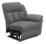 Bahrain Upholstered RAF Recliner Charcoal | Grey | Charcoal | 609540RR