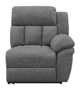 Bahrain Upholstered RAF Recliner Charcoal | Grey | Charcoal | 609540RR