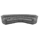 Bahrain 6-piece Modular Reclining Sectional Sofa Charcoal | Grey | Charcoal | 609540