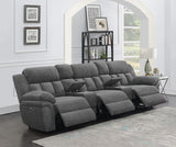 Bahrain 5-piece Power Home Theater Seating Charcoal | Grey | Charcoal | 609541PT
