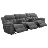 Bahrain 5-piece Power Home Theater Seating Charcoal | Grey | Charcoal | 609541PT