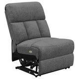 Bahrain 5-piece Power Home Theater Seating Charcoal | Grey | Charcoal | 609541PT