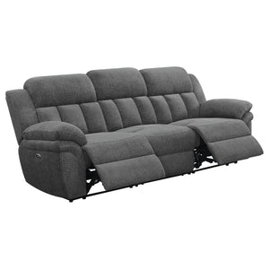 Bahrain Upholstered Power Sofa Charcoal