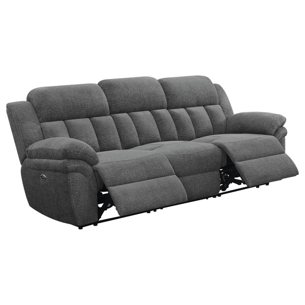 Bahrain Upholstered Power Sofa Charcoal