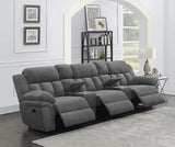 Bahrain 5-piece Upholstered Home Theater Seating Charcoal | Grey | Charcoal | 609541T