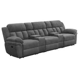 Bahrain 5-piece Upholstered Home Theater Seating Charcoal | Grey | Charcoal | 609541T