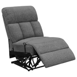 Bahrain 5-piece Upholstered Home Theater Seating Charcoal | Grey | Charcoal | 609541T